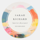 Search for orange and blue stickers Boho