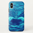 Search for water droplets iphone cases Blue