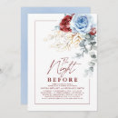 Search for red rehearsal dinner invitations Floral