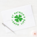 Search for st patricks day shamrock stickers Vintage