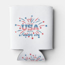 Search for red white blue can coolers Celebration
