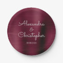 Search for party wedding plates Burgundy