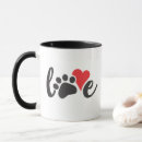 Search for red heart love mugs Red and black