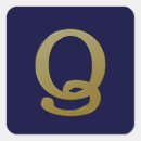 Search for letter q stickers Gold