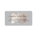 Search for address business labels Rose gold