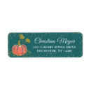 Search for teal glitter return address labels Gold