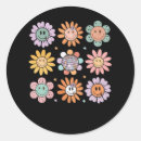 Search for groovy flower stickers Hippie