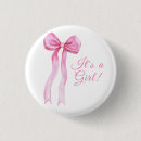 Recherche de baby shower fille badges Aquarelle