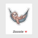 Search for cartoon sloth stickers Lazy