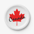Recherche de canadien assiettes en papier Feuille d'érable