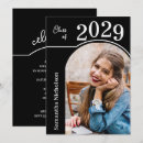 Search for grad party open house invitations Black and white
