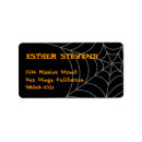 Search for spiderweb return address labels Creepy