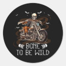 Search for riding a motorcycle stickers Skeleton