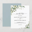 Search for eucalyptus wedding save the dates Greenery
