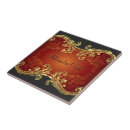 Search for red and black tiles Floral