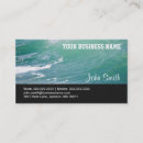 Search for ocean waves business cards Sea