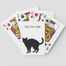 Search for black cat playing cards Panther