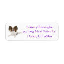 Search for papillon return address labels Puppies