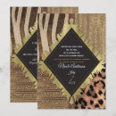 Search for safari bridal shower invitations Leopard
