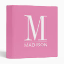 Recherche de hot pink binders Monogrammé