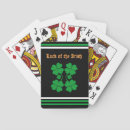 Search for irish playing cards Shamrock