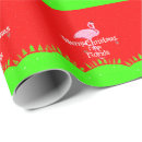 Search for florida christmas wrapping paper Pink flamingo