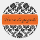 Search for orange damask stickers Black
