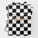 Search for black and white checkered wrapping paper Checkerboard