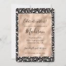 Search for grey sweet 16 invitations Rose