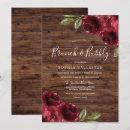 Search for rustic brunch and bubbly invitations Burgundy
