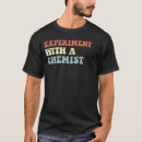 Search for chemistry tshirts Experiment