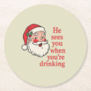 Search for he sees you when drinking Santa