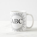 Search for monogramed mugs Initials