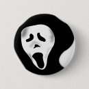 Recherche de visage effrayant badges Noir