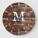 Search for dark wood clocks Farmhouse style