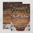 Search for string lights sweet 16 invitations Barn