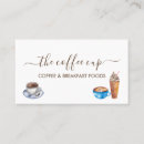 Recherche de barista business cards Minimaliste
