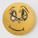 Recherche de visage heureux horloges Jaune