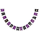 Search for welcome bunting flags Purple