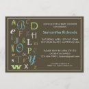 Recherche de abc baby shower invitations Vert