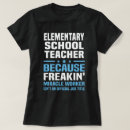 Search for elementary teacher tshirts Job