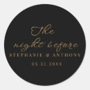 Search for night wedding stickers Gold