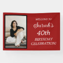 Search for photo birthday banners Red