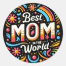 Search for worlds best mom stickers Floral