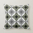 Search for olive green and grey pillows Geometric