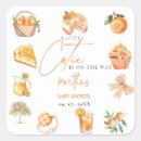 Search for orange baby shower stickers On the way