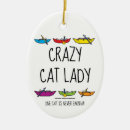 Search for crazy cat lady ornaments Humour