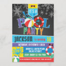 Search for chalkboard pool party invitations Splash