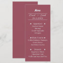 Search for maroon menus Dinner