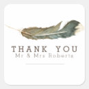 Search for feathers thank you stickers Watercolor